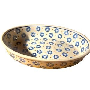 Polish pottery oval bakeware